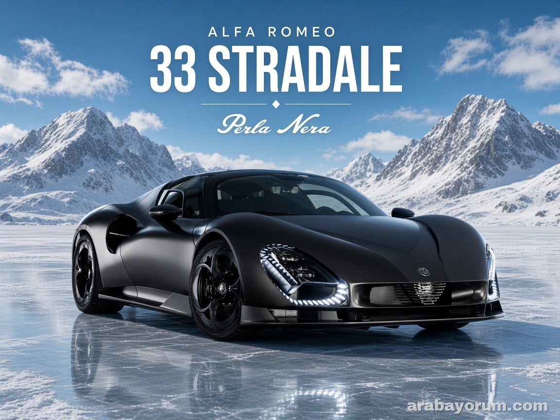 Alfa Romeo 33 Stradale Perla Nera: Tek Örnek Siyah Süper Otomobil