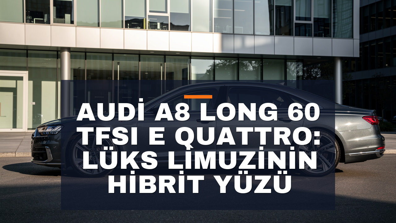 Audi A8 Long 60 TFSI e Quattro: Lüks Limuzinin Hibrit Yüzü