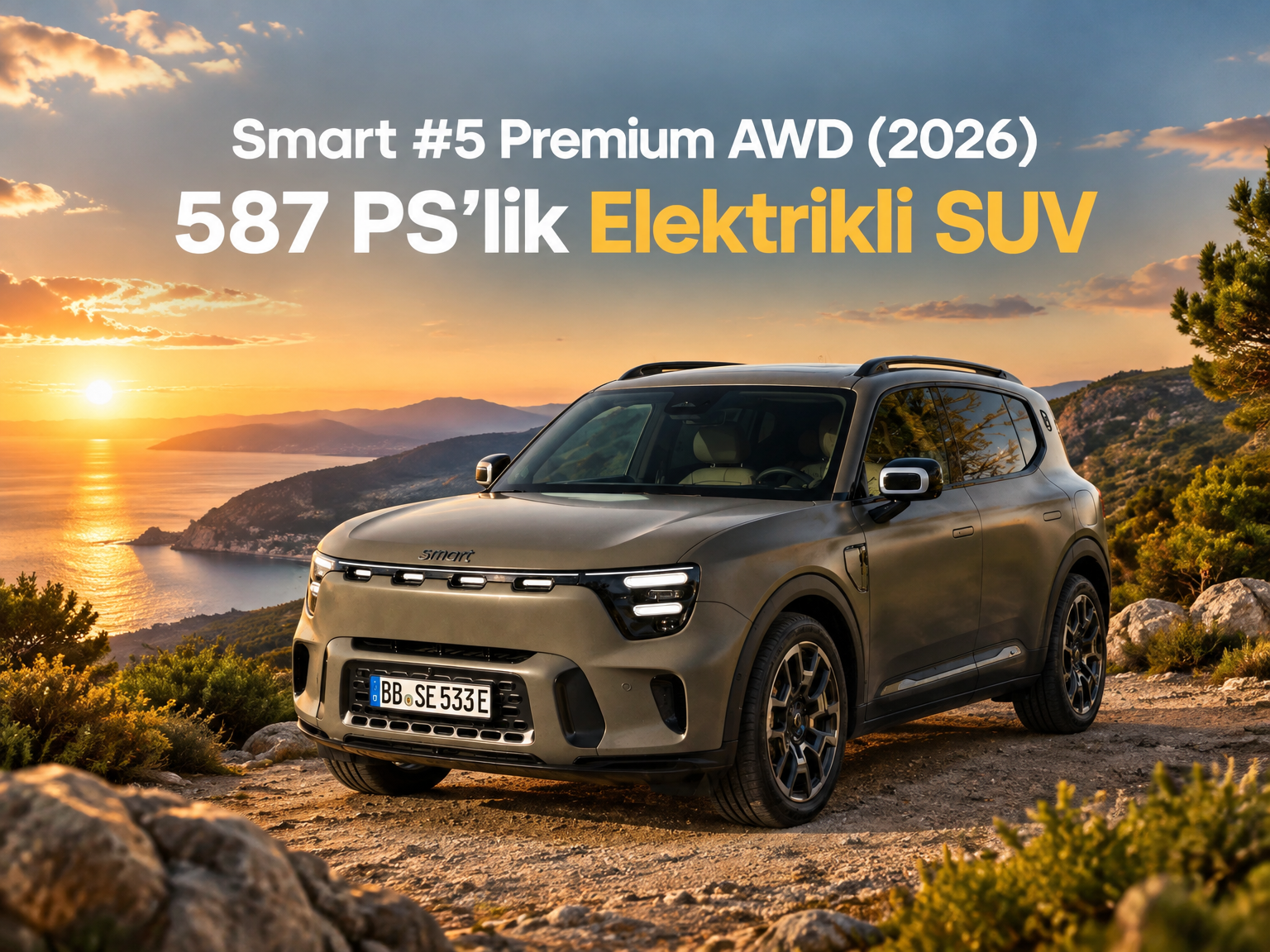 Smart #5 Premium AWD (2026): 587 PS'lik Elektrik SUV