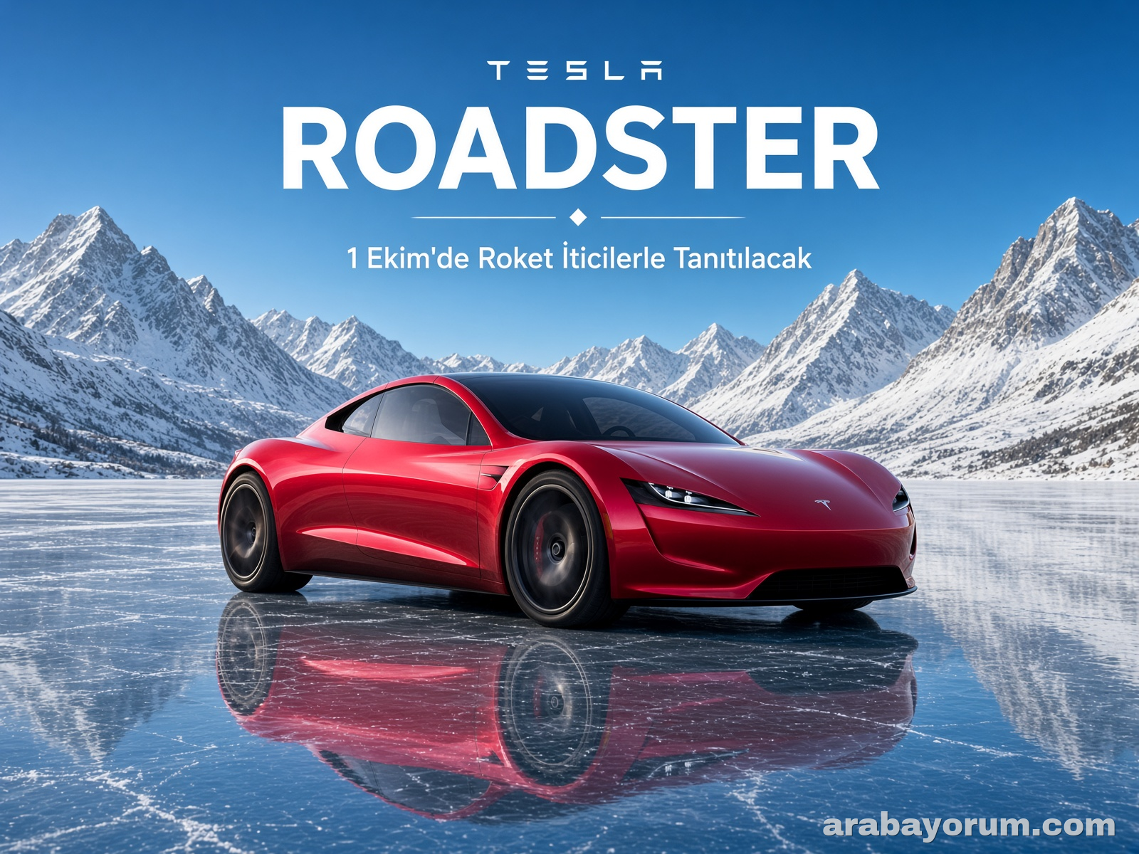 Tesla Roadster 1 Ekim'de Roket İticilerle Tanıtılacak