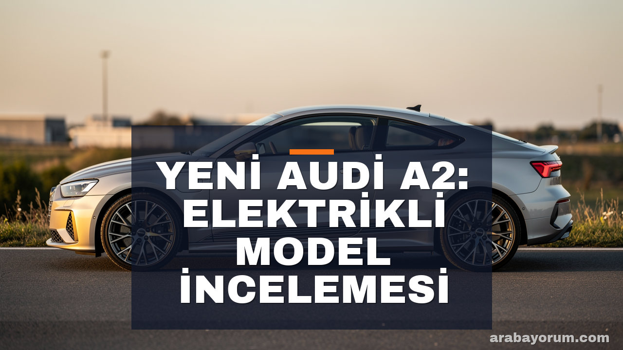 Yeni Audi A2: Elektrikli Model İncelemesi
